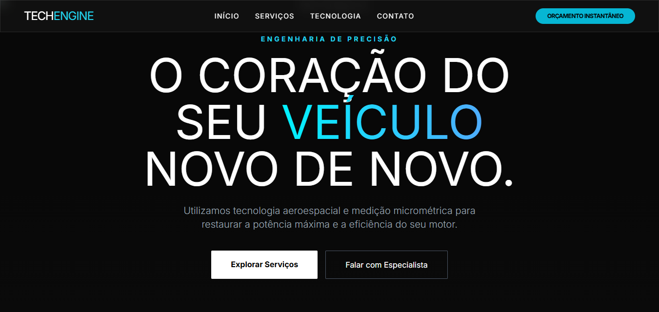 Mockup Retífica
